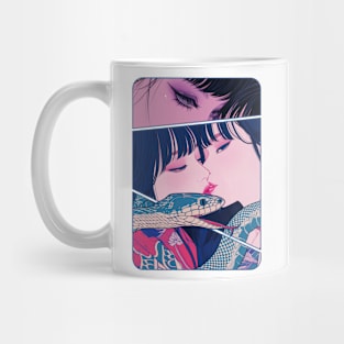 Geisha dragon in water 7203 Mug